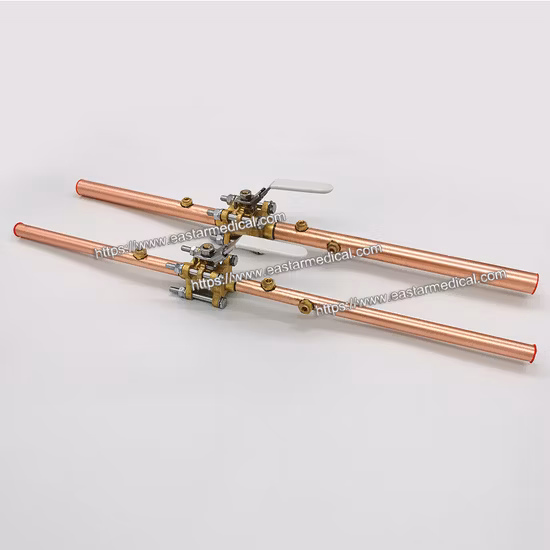 OEM/ODM 2 3 Piece Cpx General Assembly Medical Oxygen Isolation Brass Ball Valve with Medical Gas Pipeline Equipment Factory Price Medical Lockable Line Valve