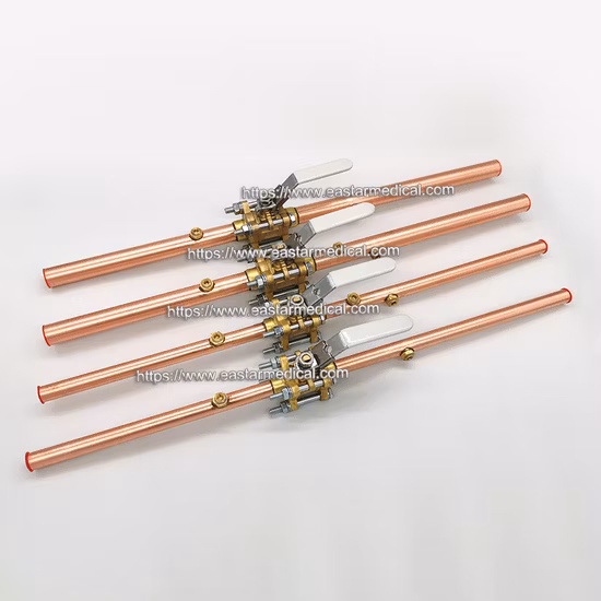 OEM/ODM 2 3 Piece Cpx General Assembly Medical Oxygen Isolation Brass Ball Valve with Medical Gas Pipeline Equipment Factory Price Medical Lockable Line Valve