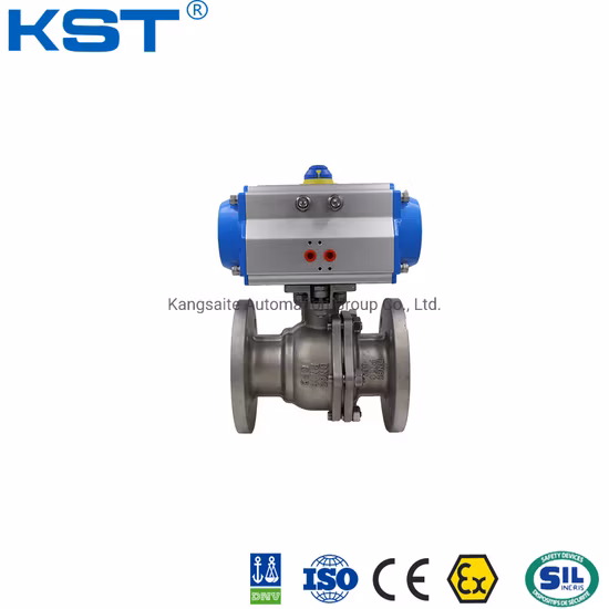 API6d 609/ANSI 150 lb/JIS10K/Pn16 Aço Carbono/Wcb/Aço Inoxidável 2PC/3PC/3 Vias Válvula Esférica de Controle de Munhão/Flangeada Elétrica Manual de 3 Vias