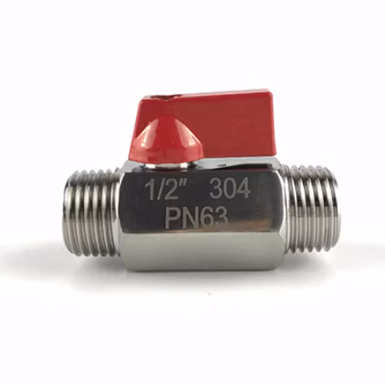 Venda imperdível 1/4 NPT aço inoxidável micro válvula de esfera macho fêmea rosqueada mini válvula de esfera